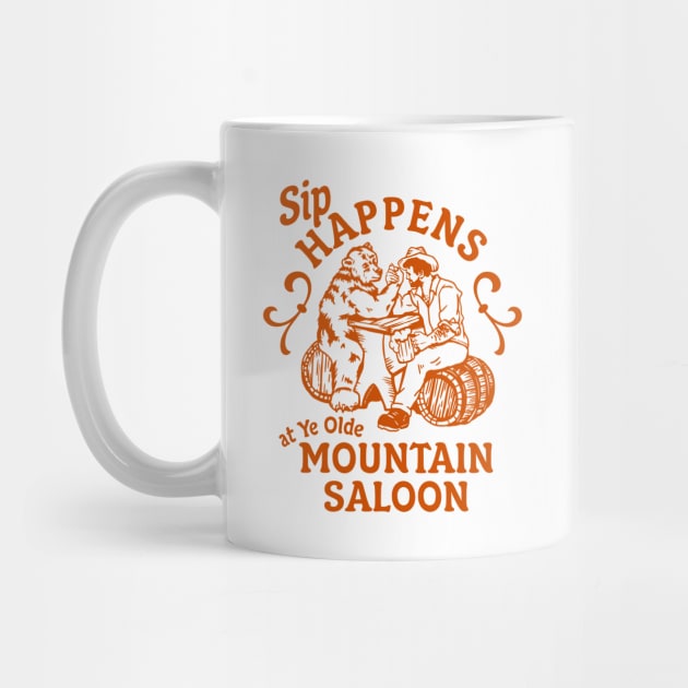 Sip Happens Mountain Saloon: Funny Bear Arm Wrestling & Drinking by The Whiskey Ginger